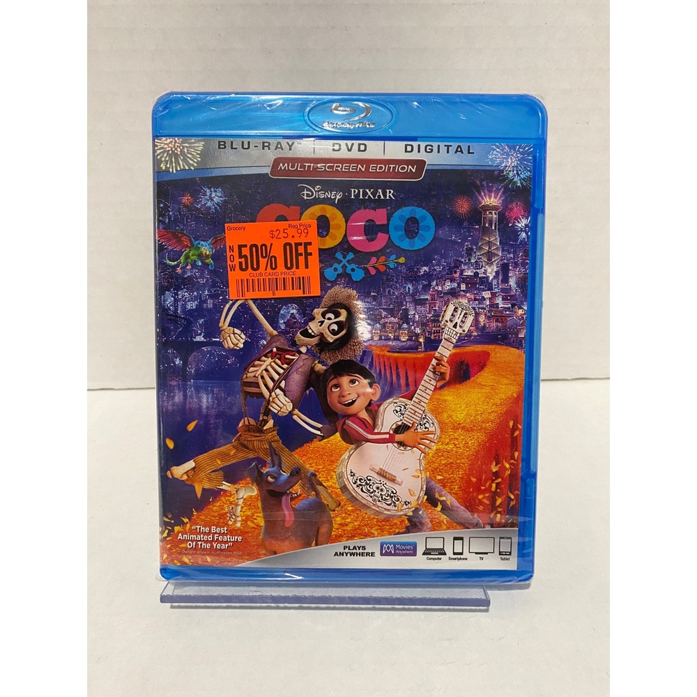 Disney Pixar Coco Blu-ray DVD Digital Multi-Screen Edition New